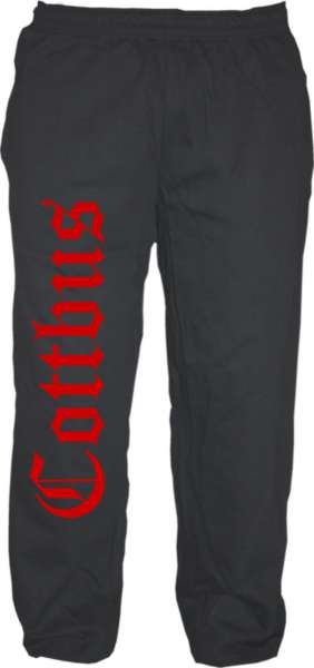 Cottbus Jogginghose - Altdeutsch - Druckfarbe Rot - Sweatpants Hose