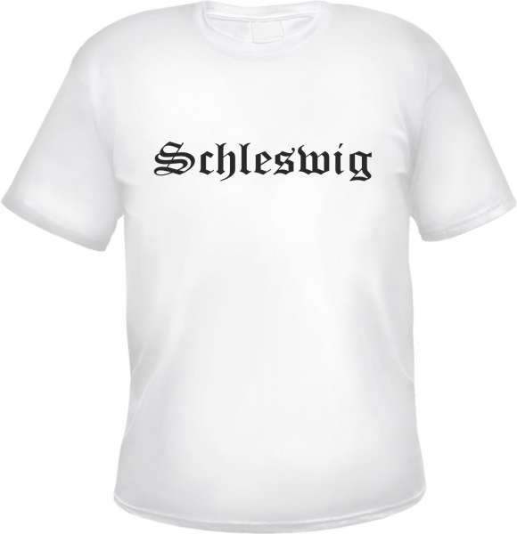 Schleswig Herren T-Shirt - Altdeutsch - Weißes Tee Shirt