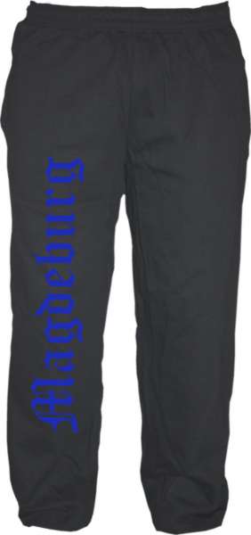 Magdeburg Jogginghose - Altdeutsch - Druckfarbe Blau - Sweatpants Hose