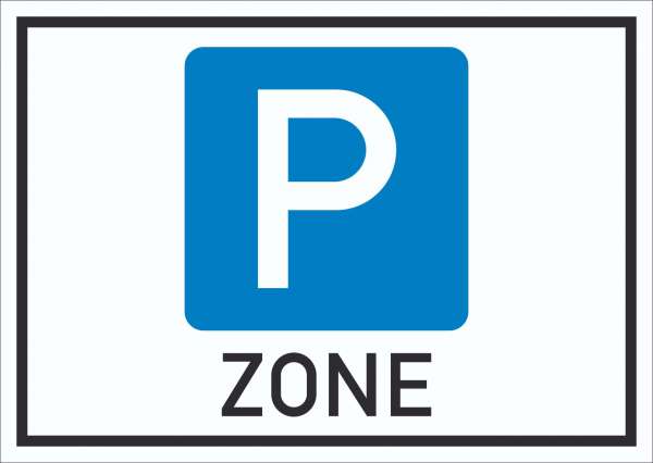 Parkzone Symbol Schild