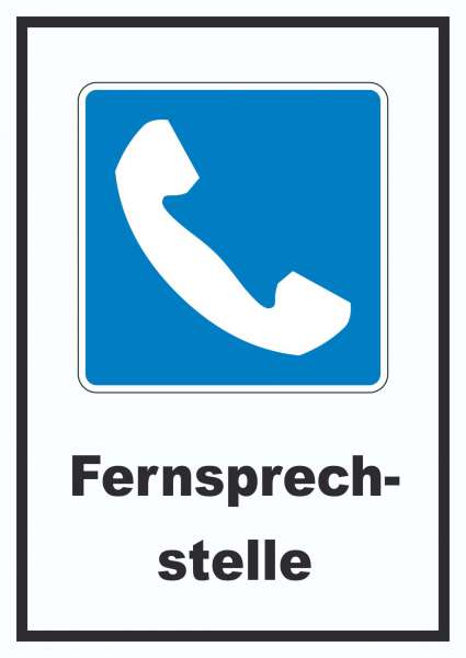 Fernsprech­stelle Telefon Symbol und Text