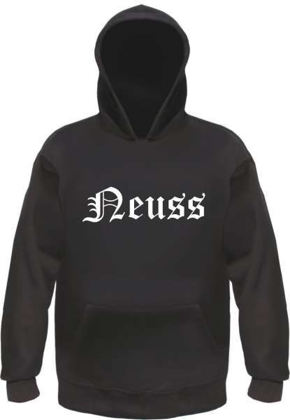 Neuss Kapuzensweatshirt - Altdeutsch bedruckt - Hoodie Kapuzenpullover