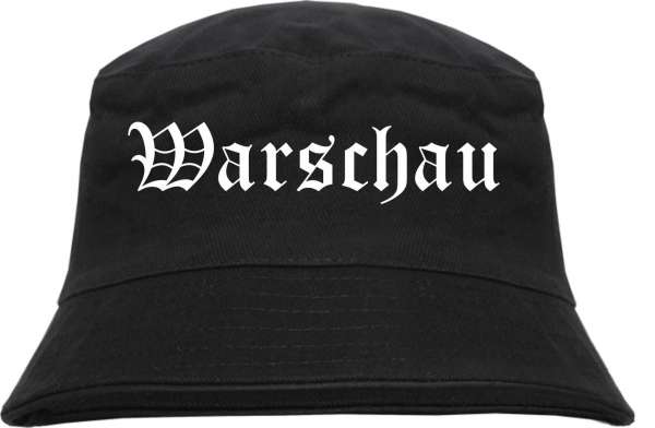 Warschau Fischerhut - Altdeutsch - bedruckt - Bucket Hat Anglerhut Hut