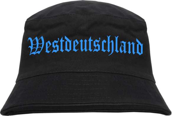 Westdeutschland Fischerhut - Druckfarbe Hellblau - Bucket Hat