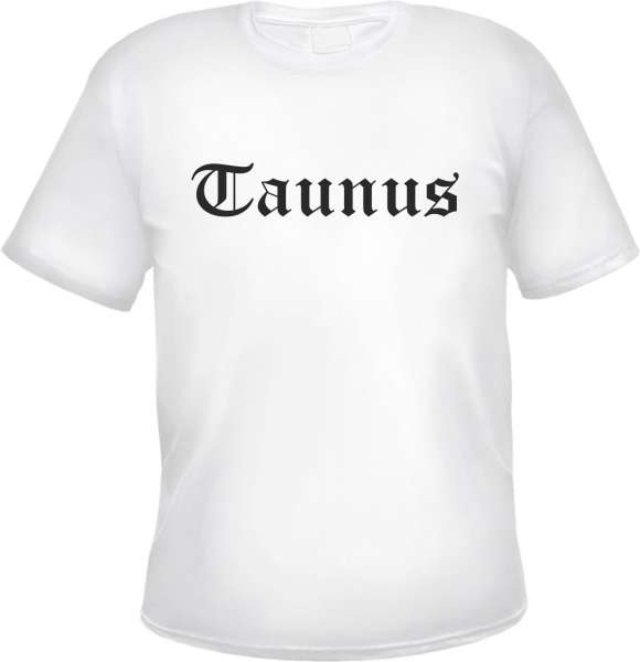 Taunus Herren T-Shirt - Altdeutsch - Weißes Tee Shirt