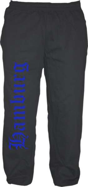 Hamburg Jogginghose - Altdeutsch - Druckfarbe Blau - Sweatpants Hose