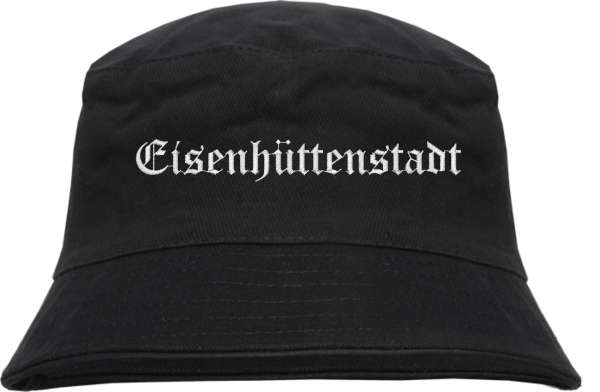 Eisenhüttenstadt Fischerhut - Altdeutsch - bestickt - Bucket Hat Anglerhut Hut