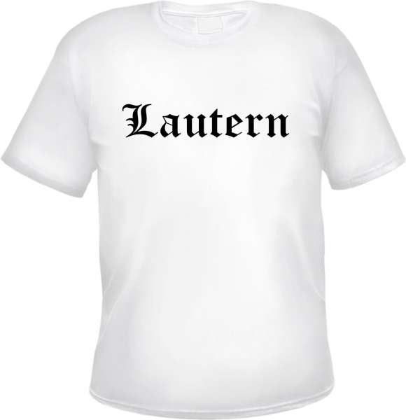 Lautern Herren T-Shirt - Altdeutsch - Weißes Tee Shirt